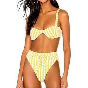 Onia x Weworewhat Sorrento Top+Bottom stripe bikini